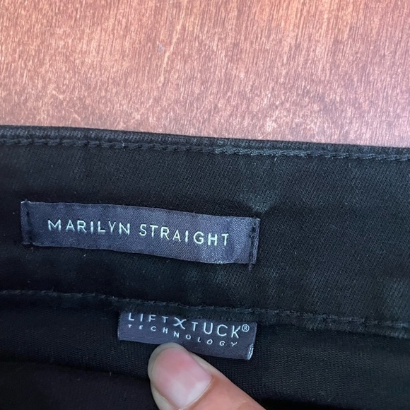 NYDJ Women's Petite Marilyn Straight Jeans with Catwalk Embroidery Details 2P - Picture 6 of 16